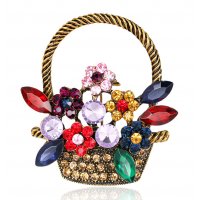 SB236 - Korean Retro Cute Flower Basket